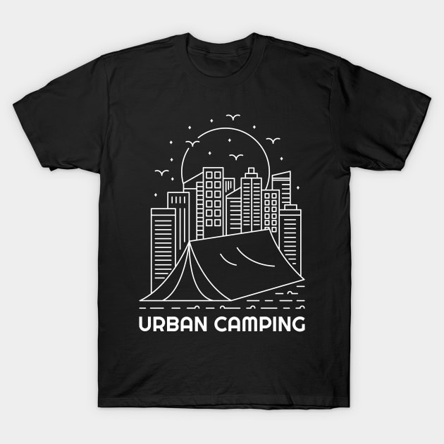 Urban Camping T-Shirt by VEKTORKITA